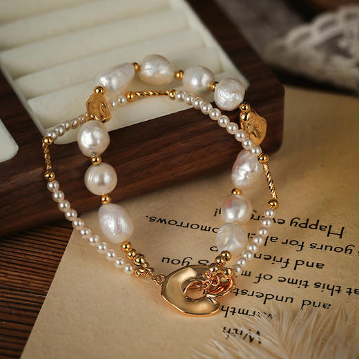 Manreya玛芮雅“深秋之约”巴洛克珍珠手链 商品图7