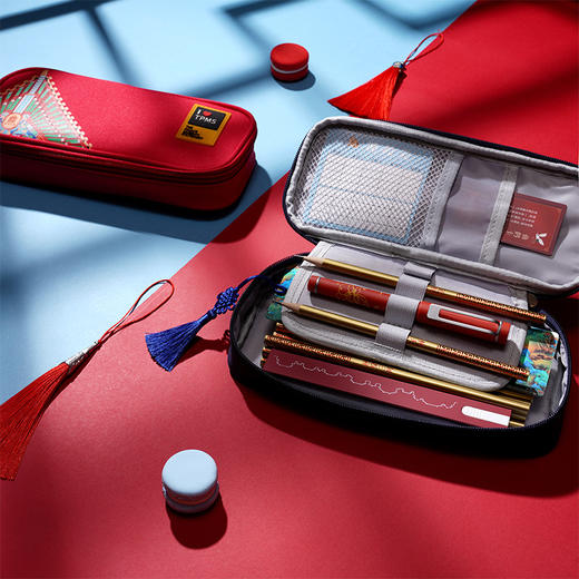 故宫文具紫禁琼华简约笔袋铅笔盒文具盒中小学生笔袋大容量文具袋学生奖品生日礼物开学用品礼物 商品图2