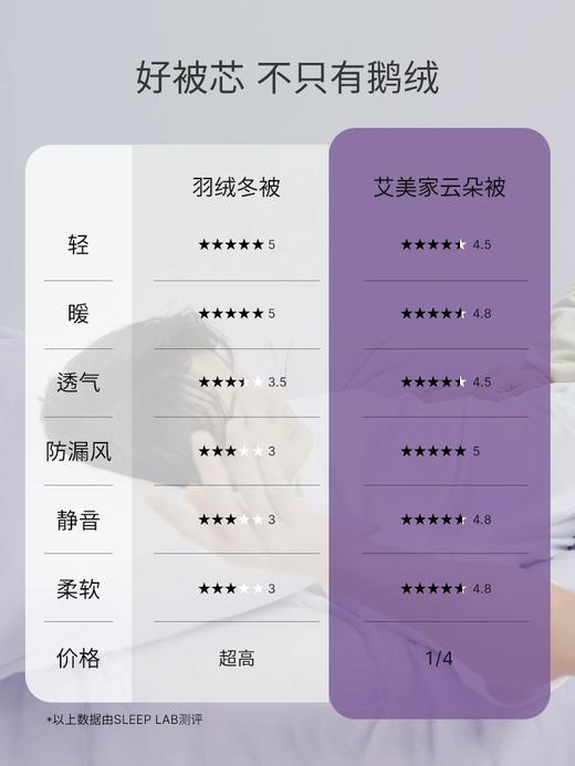 艾美家 云朵被保暖冬被单双人被子四季通用被芯春秋被褥冬季加厚被 商品图4