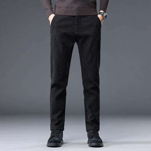 红览 【加绒/不加绒】雪尼尔男士休闲裤保暖磨毛直筒2357 商品图2