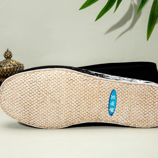 内联升男鞋手工单鞋千层底大内山海之麒麟小元口鞋SH8540 商品图2