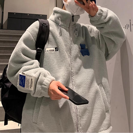 裁缝学苑MQ34摇粒绒外套纸样男秋冬羊羔毛棉服棉衣立领上衣样板 商品图4