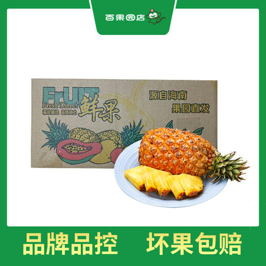 PAGODA百果园 金钻凤梨2粒家庭装（3斤以上） 商品图0