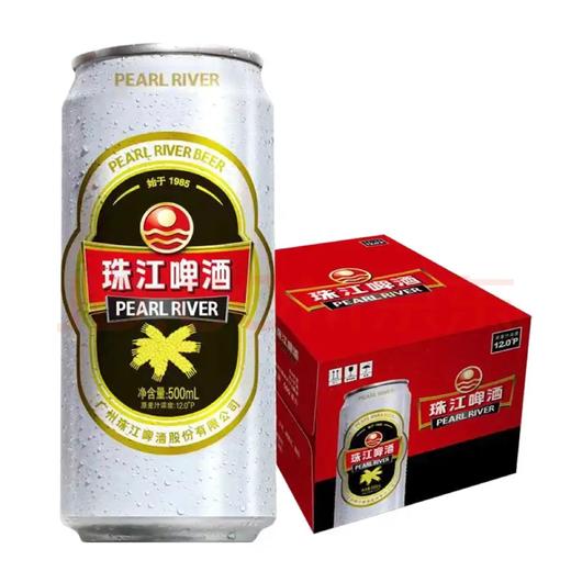 12°P珠江啤酒500ml*12罐整箱罐装 商品图1