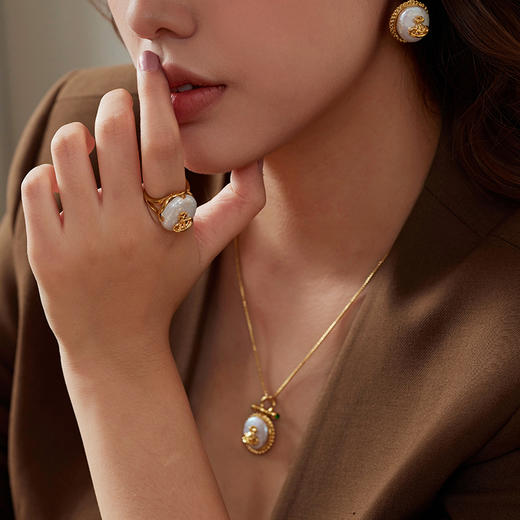 Manreya玛芮雅“土星光晕”巴洛克珍珠项链 商品图8