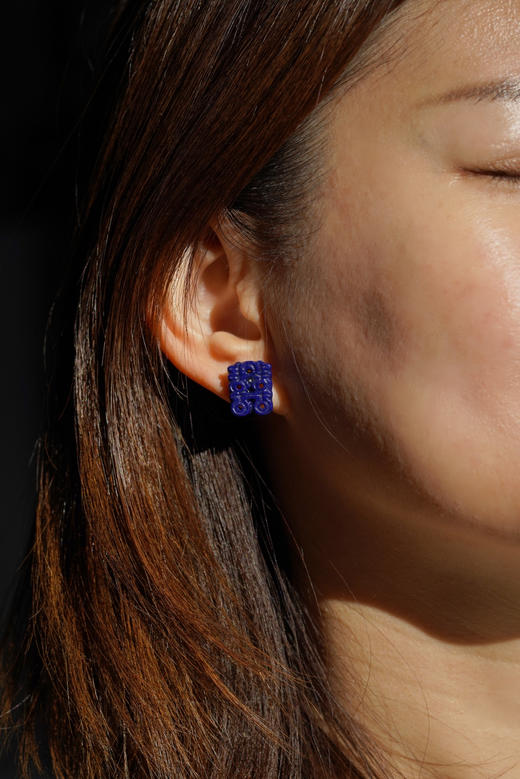 双喜临门｜国风青金耳坠 商品图5