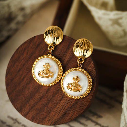 Manreya玛芮雅“土星光晕”巴洛克珍珠耳环优雅轻奢法式小众  简约 商品图13