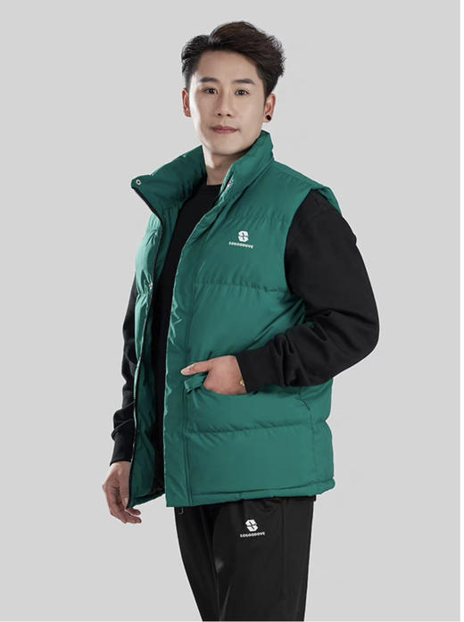 清仓！！自留款付款减库存，国标80绒！马甲冬季新款羽绒马甲背心  男女同款 宽松外穿运动时尚立领短款 白鸭绒 新国标80绒  官网在售699！！！  SO马甲 商品图5