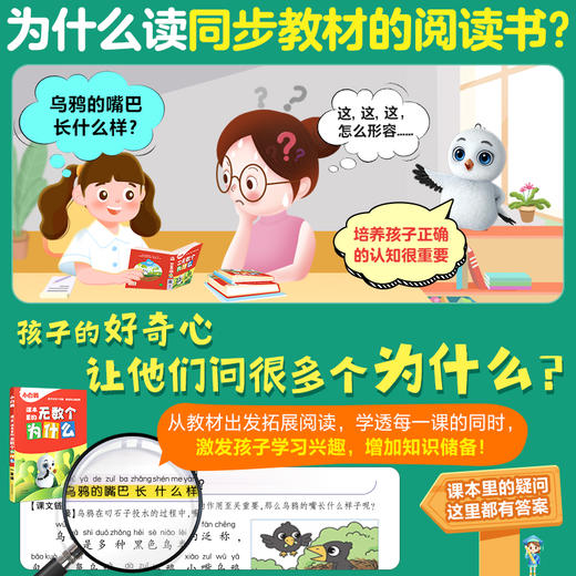 2024小白鸥课本里的无数个为什么小学生一年级课外阅读书二三四五六年级必读书籍儿童十万个为什么语文数学科学上下册趣味百科图书 商品图1