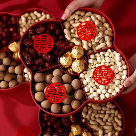 结婚果盘喜糖盘订婚宴小摆件早生贵子模具婚礼喜盘子婚庆 商品图4