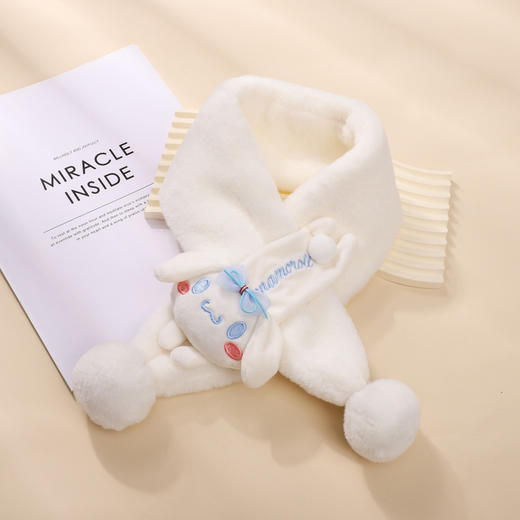 秋冬【卡通毛绒圣诞儿童围巾】男童女童毛绒保暖围巾 幼儿园卡通围脖 商品图12