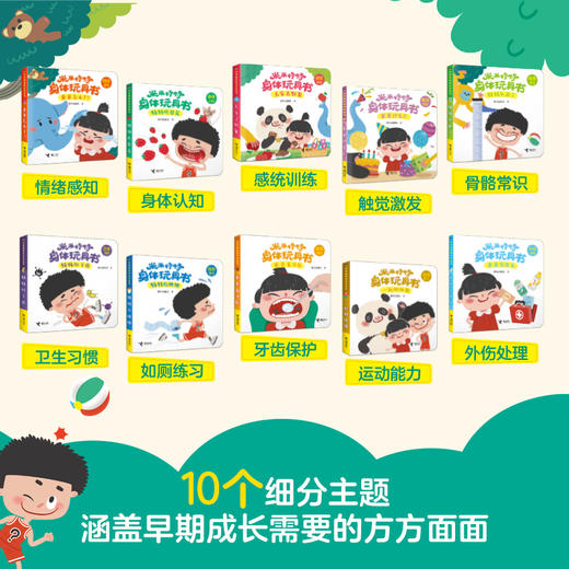 【接力出版社】米米特特身体玩具书（全10册）可点读 赠高级饺子包+拼图2张+围兜5个 商品图4
