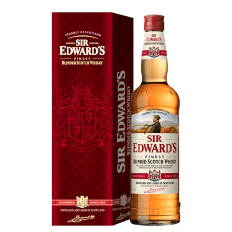【有税版】【第二件0元】爱德华爵士调配型苏格兰威士忌 700ml带酒盒