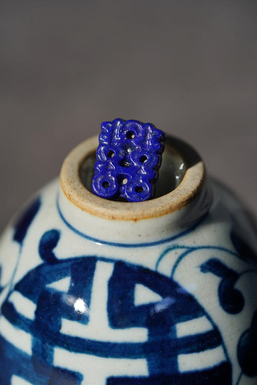 双喜临门｜国风青金耳坠 商品图7