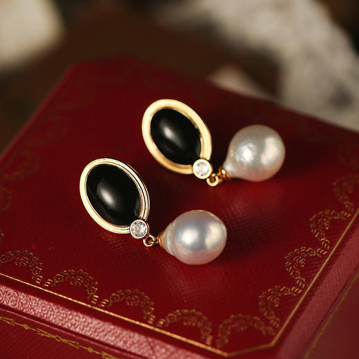 Manreya玛芮雅“罗马旧事”巴洛克珍珠耳环优雅轻奢法式小众  简约 商品图10