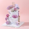 【提前一天预定】双层|优雅·紫色花艺蛋糕（C类）【4616】 商品缩略图0