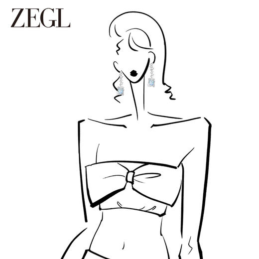 ZEGL设计师初雪之约系列雪花耳环女小众设计感高级耳钉银针耳饰品 商品图1