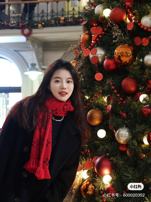 Lv经典针织围巾-唐嫣红 商品图6