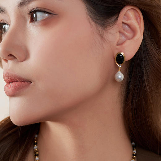 Manreya玛芮雅“罗马旧事”巴洛克珍珠耳环优雅轻奢法式小众  简约 商品图7