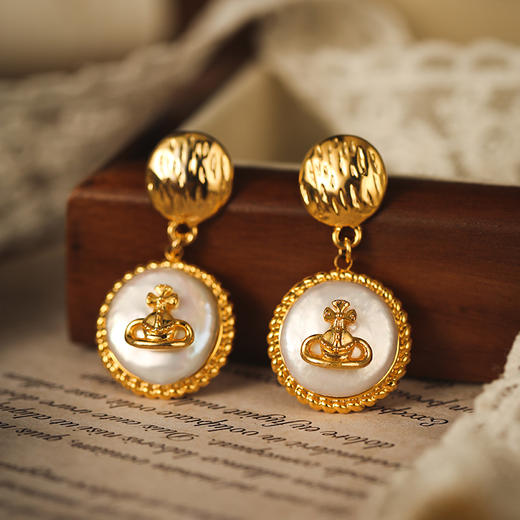 Manreya玛芮雅“土星光晕”巴洛克珍珠耳环优雅轻奢法式小众  简约 商品图12