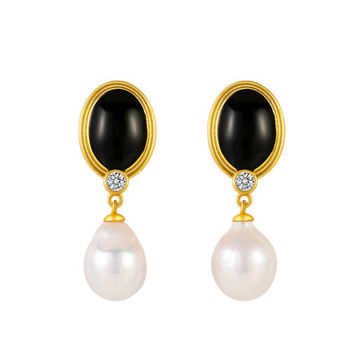 Manreya玛芮雅“罗马旧事”巴洛克珍珠耳环优雅轻奢法式小众  简约 商品图2