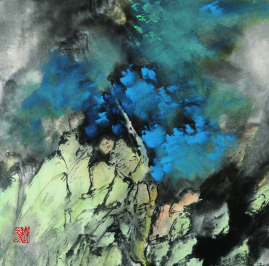 绿谷秋韵丝巾2