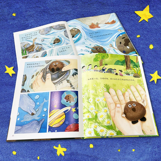 《小石头》以石头视角呈现孩子的成长体验，侧重成长和对世界的想象、认知和探索适读年龄3-6岁 商品图4