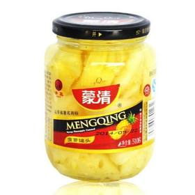 蒙清罐头菠萝味 510g*12瓶