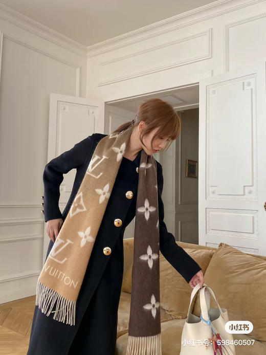 Lv渐变围巾-驼色 商品图7