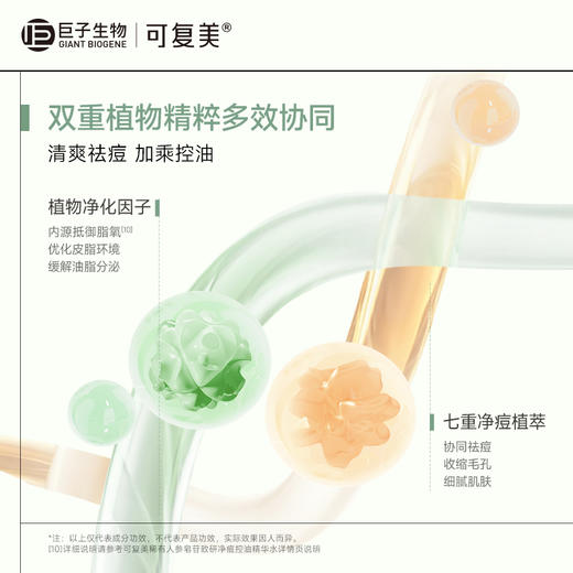 可复美秩序水稀有人参皂苷致研净痘控油焕亮油痘肌精华水150ml/瓶 商品图5