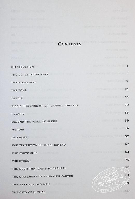 【中商原版】克鲁苏神话全集 英文原版 Complete Fiction of H. P. Lovecraft克苏鲁神话 克苏鲁的呼唤 恐怖小说怪奇小说 商品图5