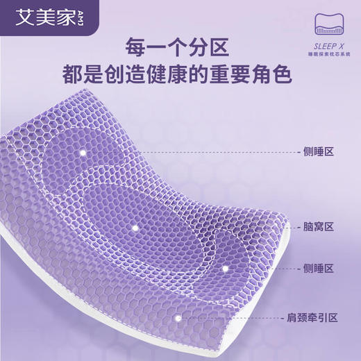 艾美家  3D分压养椎枕  60*40cm（高8-10cm） 商品图2