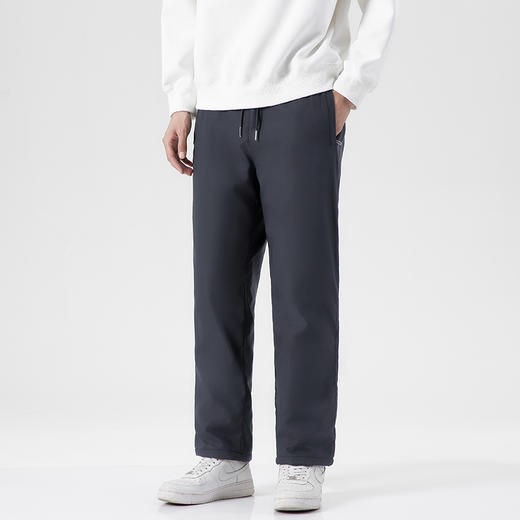 【新款DX】大依优型大码直筒加绒加厚羊羔绒休闲裤松紧腰加肥加大号肥佬宽松大号休闲长裤男装胖子卫裤男士 商品图2