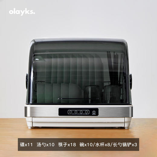 olayks欧莱克出口消毒碗柜小型家用台式消毒柜碗筷餐具茶杯子奶瓶消毒器 商品图0