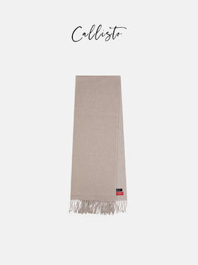 callisto米黄色全山羊绒围巾 FRSCF902D