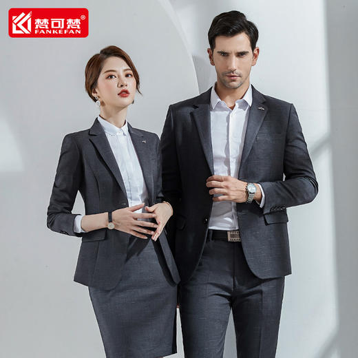 高端男女西服套装职业正装物业商务西装外套售楼部酒店4S店工作服 商品图3