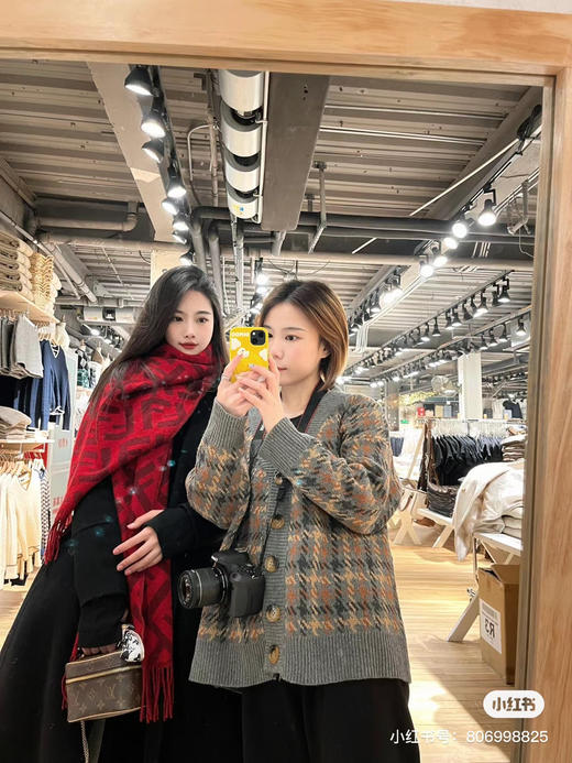 Fendi羊绒围巾-红色 商品图2