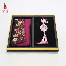 SAINTJOY/上久楷 宋锦飞花令春挂件  宋锦生机斜挎包  SPS22A17