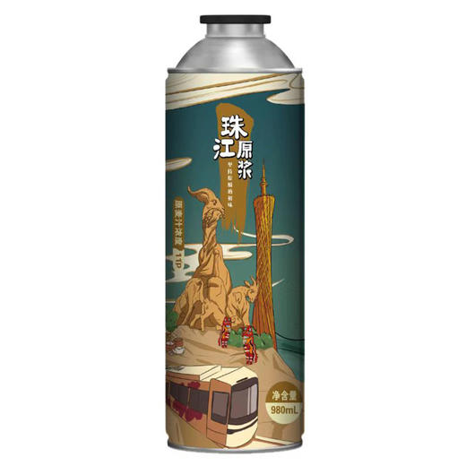 11度珠江原浆啤酒980ml*6罐装 商品图1