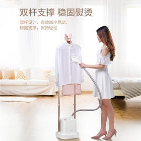 松下（Panasonic）挂烫机 家用手持电熨斗 4种蒸汽模式 2档蒸汽量调节 NI-GWE080 白色