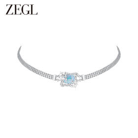 ZEGL设计师初雪之约系列雪花项链女生轻奢小众choker项圈秋冬颈链