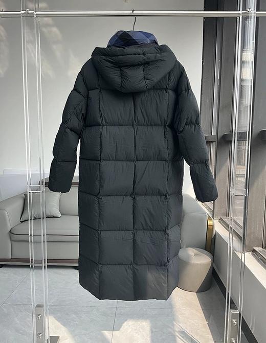 Martine Wester 女款 超轻超柔面里同料加长款连帽鹅绒服 茧型宽松加长款鹅绒服11383805 商品图6