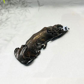 仙人祝寿°紫光檀臂搁