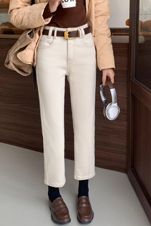 S1臣禾 薄绒锥形牛仔裤9234060294 商品图4