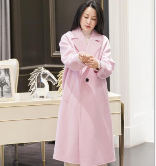 【粉S1】臣禾 双面呢大衣9234080691【金猪甄选】 商品图0