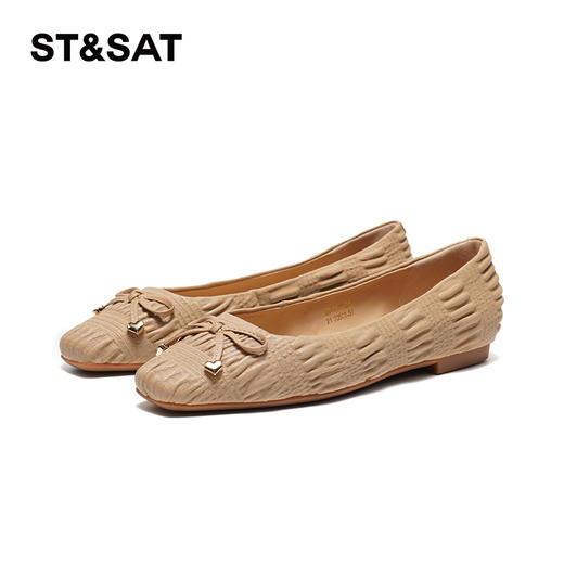 星期六温柔风蝴蝶结平底鞋SS4111112A 商品图12