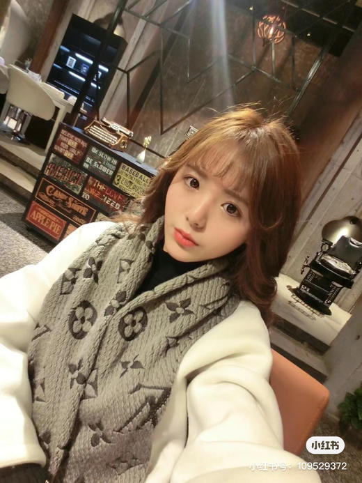 Lv经典针织围巾-灰色 商品图0