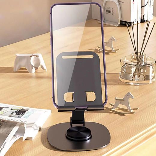 十足酷360度旋转全金属折叠桌面支架H7 商品图2