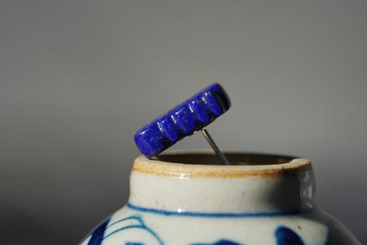 双喜临门｜国风青金耳坠 商品图3