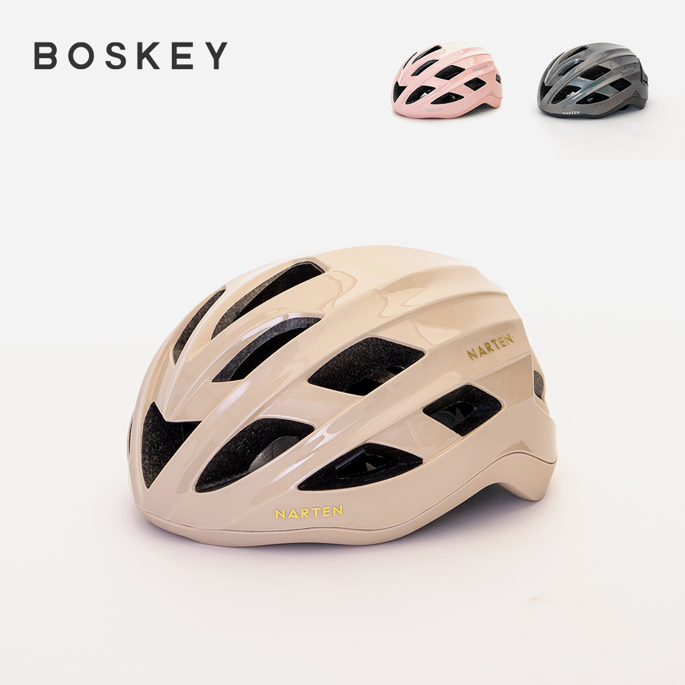 Narten骑行头盔 山地公路城市自行车头盔 一体成型 复古安全帽